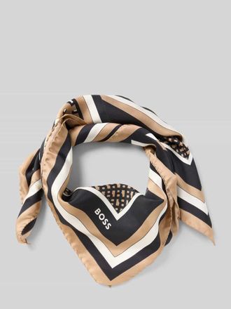 HUGO BOSS Tuch aus reiner Seide in Mittelbraun, Größe 1