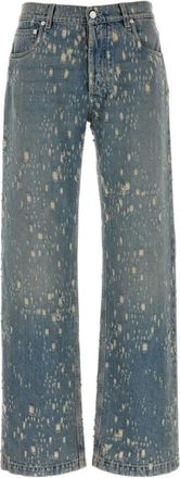 Alexander McQueen Hombre, Vaqueros, Azul, Talla: XL