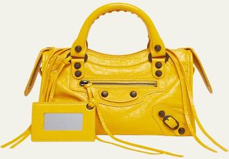 Balenciaga Le City Mini Leather Top-Handle Bag