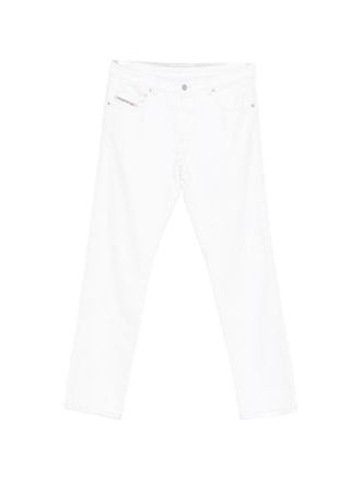 Diesel White Regular Mid Rise Jeans