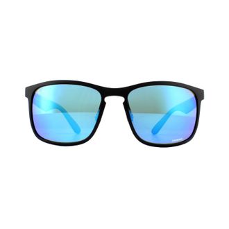 Ray-Ban Unisex Sunglasses RB4264 601SA1 Matte Black Blue Flash Polarized Chromance - One Size