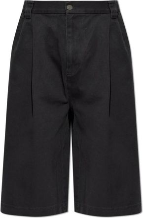 adidas Pleated Jorts - Heren - Denim shorts - Zwart - M - Katoen - Korte Broeken