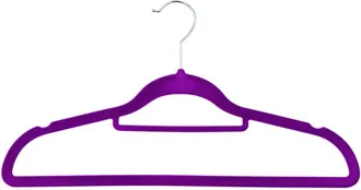 J&V Textiles 120 Pack Of Premium Velvet Non-Slip Hangers With 360 Degree Rotatable Hook
