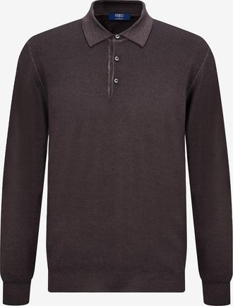 Fedeli Feines Merinowoll-Strick-Polohemd
