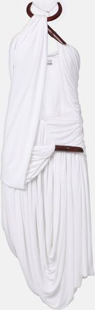 CHRISTOPHER ESBER Chime asymmetric draped jersey midi dress
