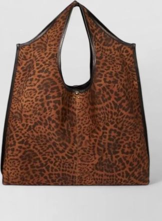 Jerome Dreyfuss paco animal print tote dual handles