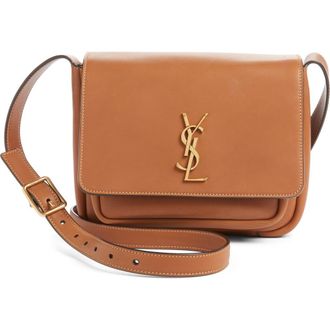 Saint Laurent Small Niki Leather Shoulder Bag in Brick at Nordstrom