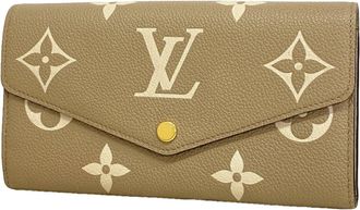 Louis Vuitton Cream Tourterelle Long Wallet (Bi-Fold) (Pre-Owned)