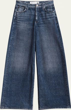 Rag & Bone Miramar Sofie Cotton-Terry Wide-Leg Jeans