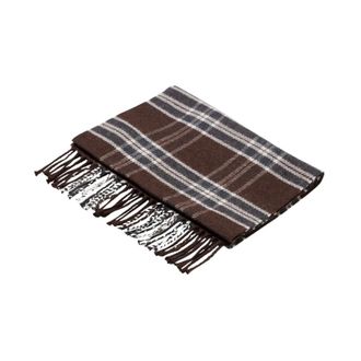 Brooks Brothers Sciarpa in Lana a Quadri - - Accessories - Uomo - Marrone - ONE SIZE