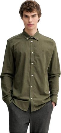 Les Deux Desert Katoenen Shirt - Heren - Casual Overhemden - Groen - XL - Katoen - Overhemden