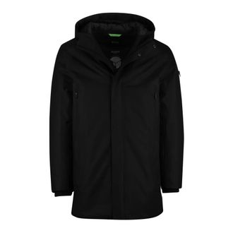 HUGO BOSS Jassen, Heren, Zwart, 5Xl, Leer, Hexatech Parka