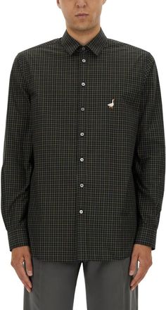 Moschino Black Regular Check Shirt