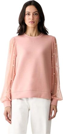 Karl Lagerfeld Ronde hals sweater - Dames - Sweatshirts - Roze - S - Polyester - Hoodies & sweatvesten