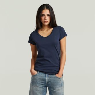 G-Star Slim V T-Shirt - Donkerblauw - Dames