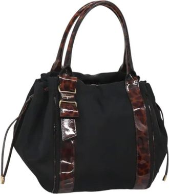 Ferragamo Pre-owned Handbags, female, Black, Size: ONE SIZE Pre-owned Shoulder Bag