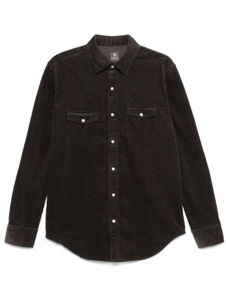 Boggi Milano Camicia a coste - Nero