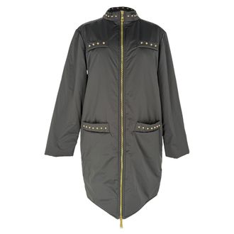 Moschino Love Moschino Zip-Up Coat in Black Polyester