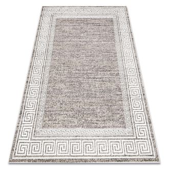 RugsX Rugsx - Alfombra Mateo 8033/944 Moderna Griego, Marco - Estructural Gris / Beige Beige 80x150 Cm