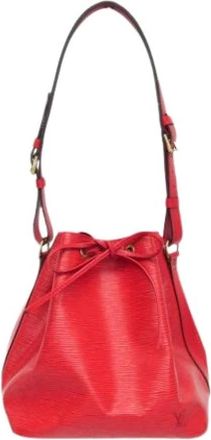 Louis Vuitton Pre-owned Bucket Bags, female, Red, Size: ONE SIZE Pre-owned Petit Noe Handbag