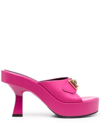 Versace Medusa muiltjes met plakkaat - Roze