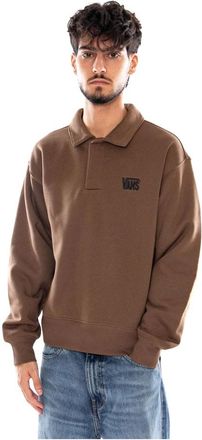 Vans Polo Fleece Pullover - Heren - Sweatshirts - Bruin - XL - Katoen - Hoodies & sweatvesten