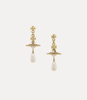 Vivienne Westwood Pearl Drop Earrings Gold Pearls Women