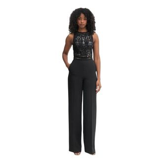 Elisabetta Franchi Dames, Jumpsuits & Playsuits, Zwart, Maat: XS Leer