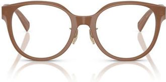 Tiffany & Co. 52mm Round Optical Glasses in Opal Brown at Nordstrom