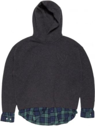 Acne Studios Ronde hals knitwear - Dames - Ronde hals truien - Grijs - S - Katoen - Truien & Vesten