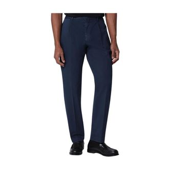 Santaniello Pantaloni Chino con Pinces e Tasche America - - Trousers - Uomo - Blu - S