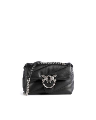 Pinko Compact Quilted Shoulder Bag With Metal Clasp
