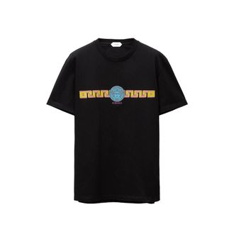 Versace Printed Cotton-jersey Slim T-shirt