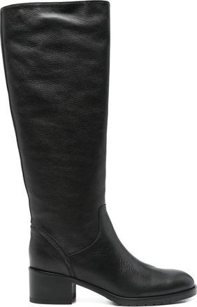 Doucal's 45 mm kalfsleren laarzen - Zwart