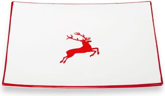 Gmundner Keramik Gmundner Ceramics Ruby Red Stag, Plato Trend (26x26cm)