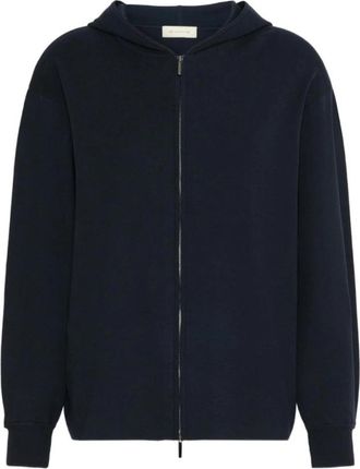 Max Mara Technische Jersey Ritssluiting Sweatshirt - Dames - Vesten met rits - Blauw - M - Hoodies & sweatvesten