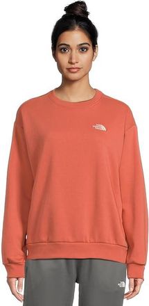 The North Face Evolution Embroidered Oversized Crew Womens Sweatshirt Mars Dust : 2XL, Cotton/Polyester