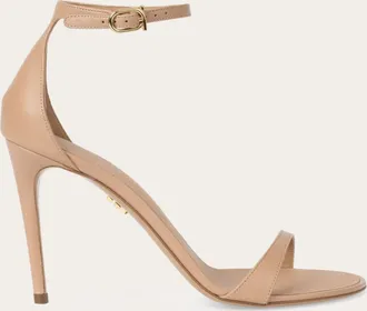 Ferragamo Women Strappy stiletto sandal Beige Size 10.5