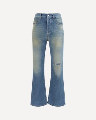 Amiri Slash flared distressed Jeans Male 32
