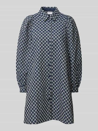 Jake*s Casual Minikleid mit durchgehender Knopfleiste in Jeansblau, Gr&ouml;&szlig;e 36