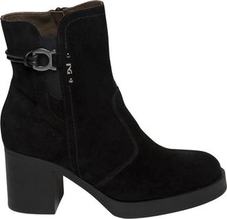 Nero Giardini Arold Heeled Boot - Dames - Schoenen - Zwart - Maat: 37 EU Leer