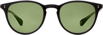 Garrett Leight MANZANITA SUN BK/GRN Mens Sunglasses Black Size 50
