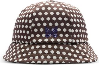 Needles Cappello bucket a pois - Marrone
