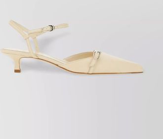 Aeyde melia buckle kitten heel pointed strappy