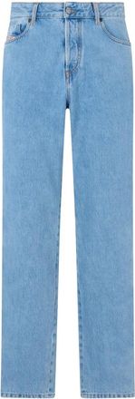 Diesel Licht Denim Jeans met Rechte Comfortabele Pasvorm - Heren - Regular Fit Jeans - Blauw - W36 - Denim - Jeans