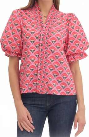 Entro Playful Statement Top In Pink