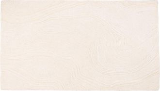 Maisons du monde Alfombra con dise&ntilde;o abstracto color crudo, 90x150 cm