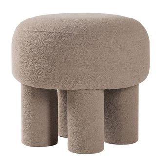 Nordlys Scandinavian Living Room Pouf in Beige