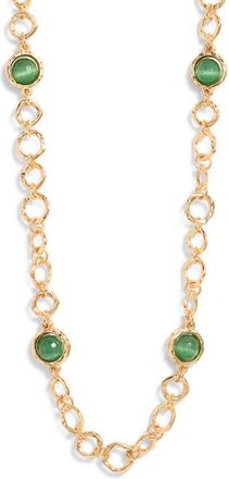 Karine Sultan Bead Station Necklace in Gold at Nordstrom