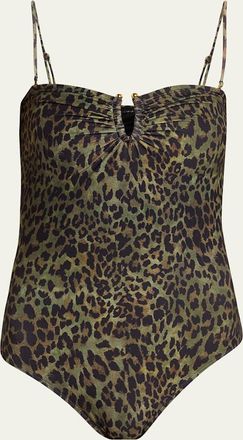 Nili Lotan Leopard One-Piece Swimsuit